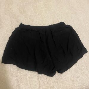 Mini black summer shorts